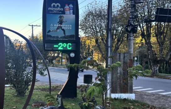 Campos do Jordão registra primeira grande geada de 2026 e amanhece com temperaturas de até -4°C