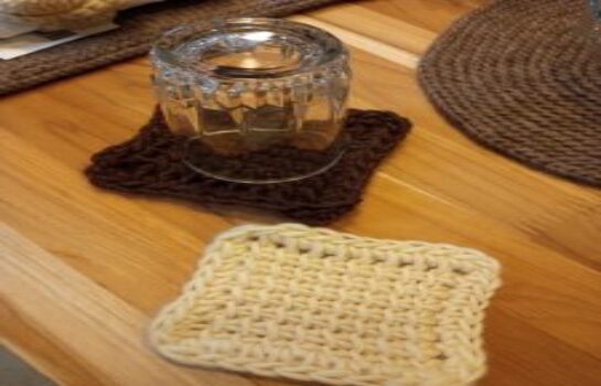 Oficina de Crochet Tunisiano – Porta copo