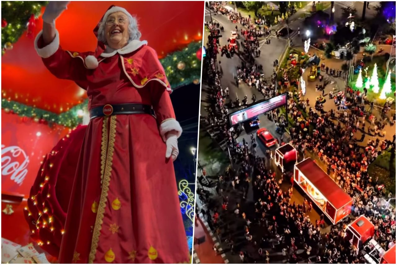 Caravana Coca-Cola atrai milhares de pessoas e reforça o maior Natal já vivido em Campos do Jordão