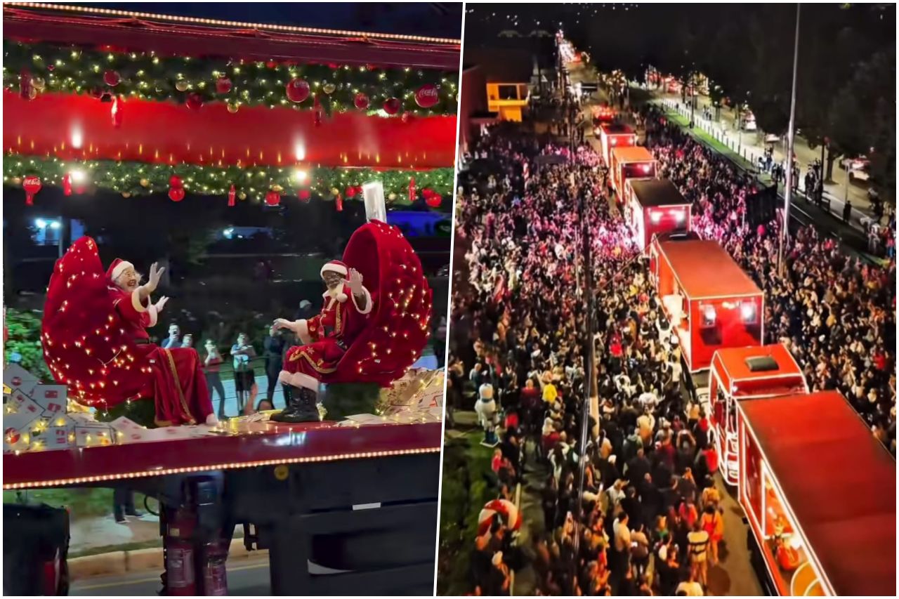 Caravana Coca-Cola atrai milhares de pessoas e reforça o maior Natal já vivido em Campos do Jordão