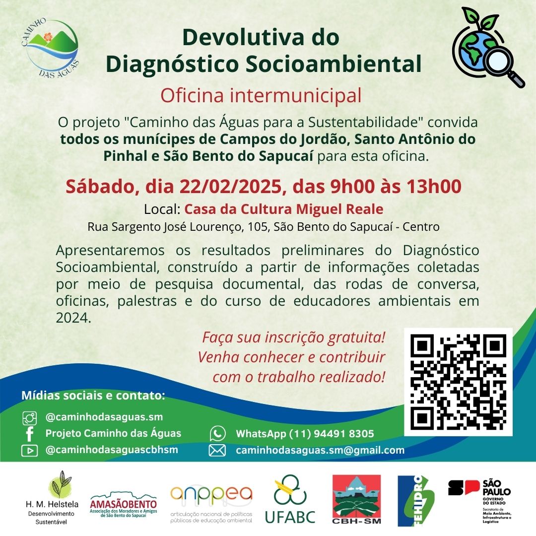 Oficina de Diagnóstico Socioambiental contribui para a construção do Plano de Educação Ambiental da Serra da Mantiqueira
