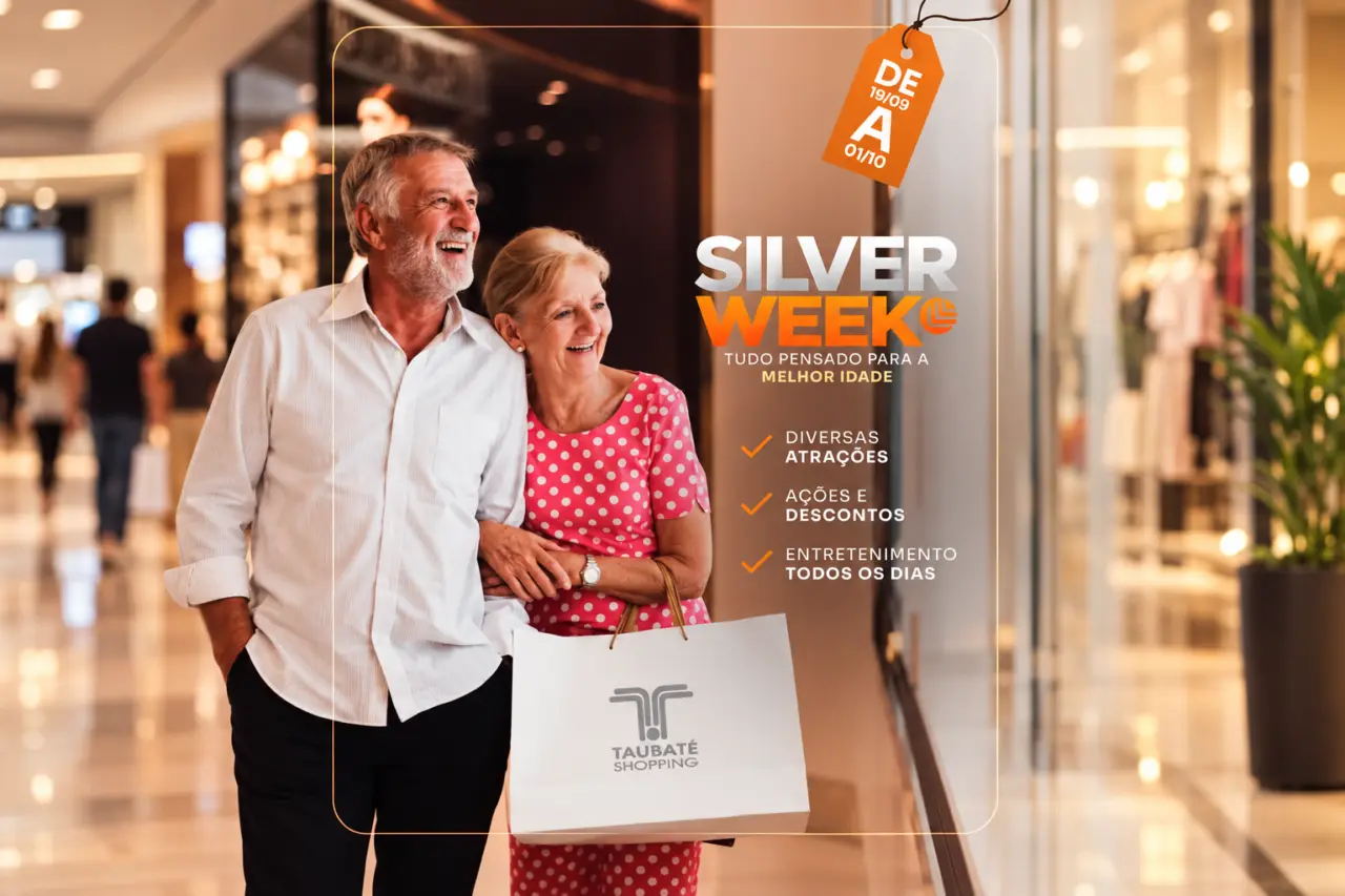 Taubaté Shopping promove programação gratuita para o público 50+ durante a Silver Week