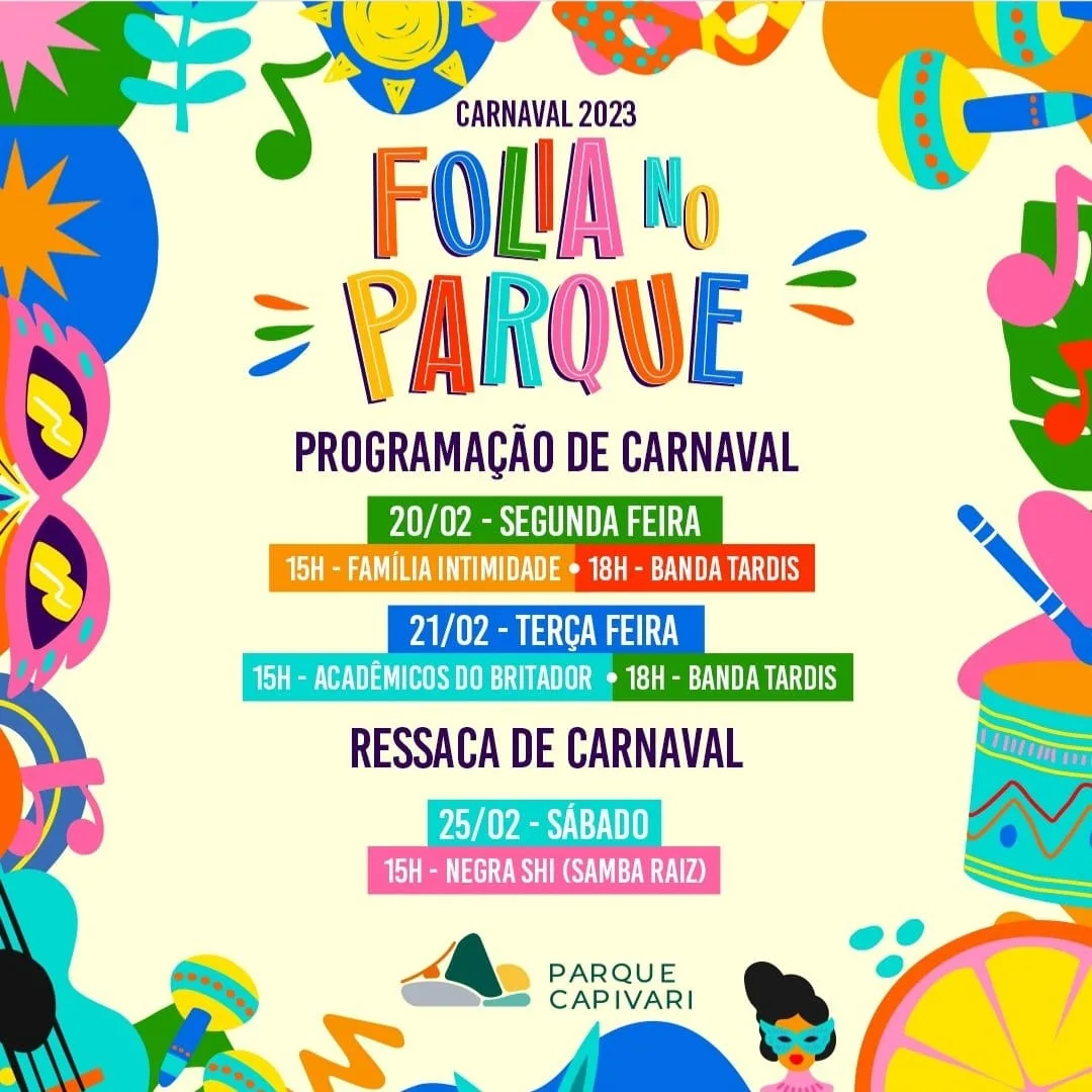 Folia no Parque em Campos do Jordão – Programação tem oito dias de Carnaval gratuito para toda a família