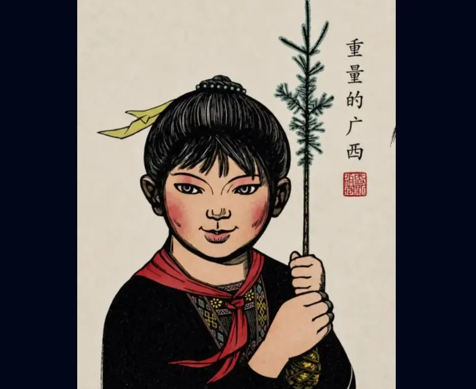 Xilogravura de Guangxi – China
