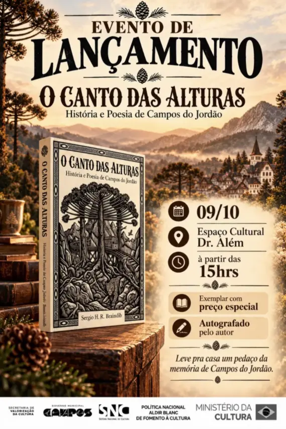 Lançamento do Livro – O Canto das Alturas