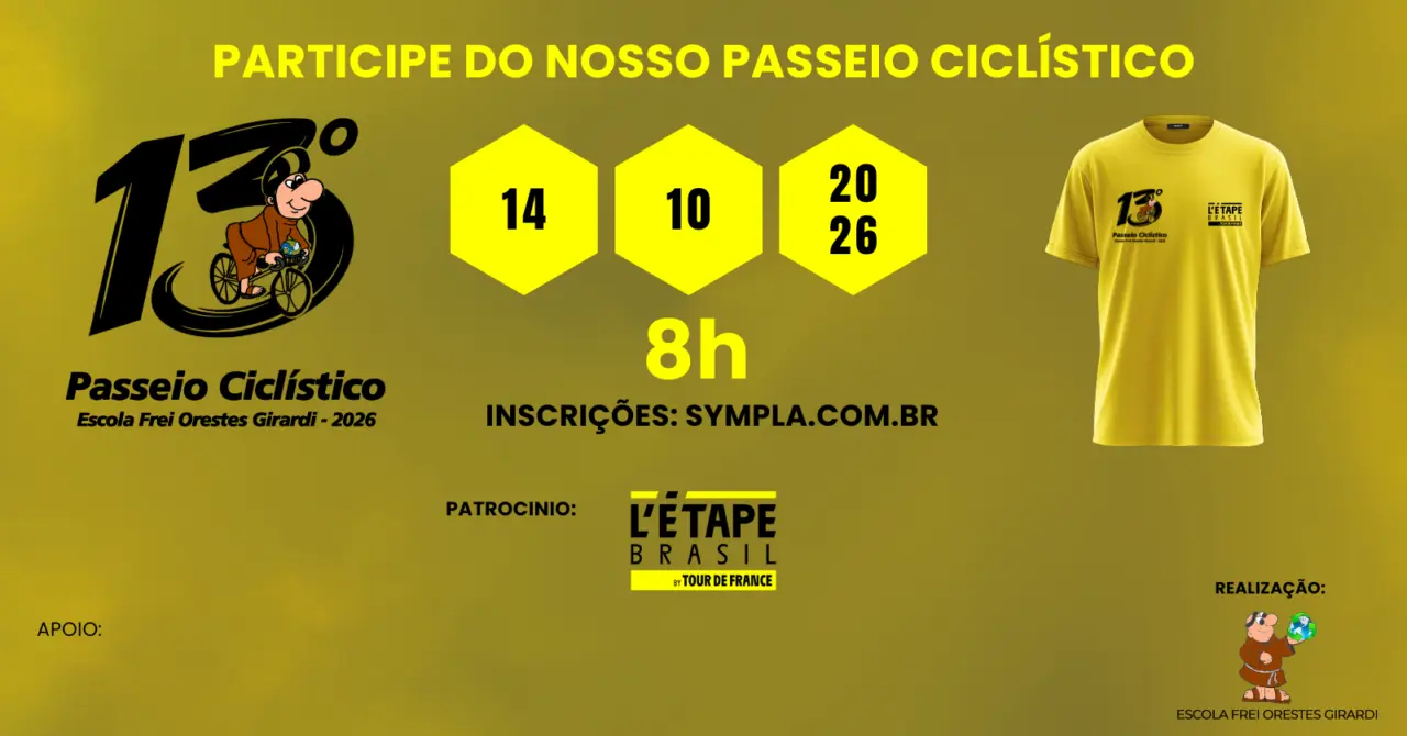 XIII Passeio Ciclístico – Escola Frei Orestes 2026