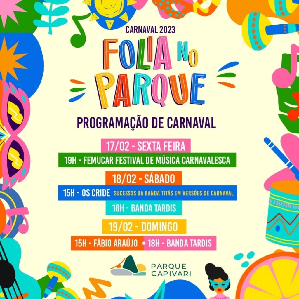 Folia no Parque em Campos do Jordão – Programação tem oito dias de Carnaval gratuito para toda a família