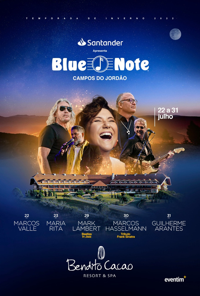 Blue Note Campos do Jordão anuncia temporada de inverno no Bendito Cacao Resort & Spa