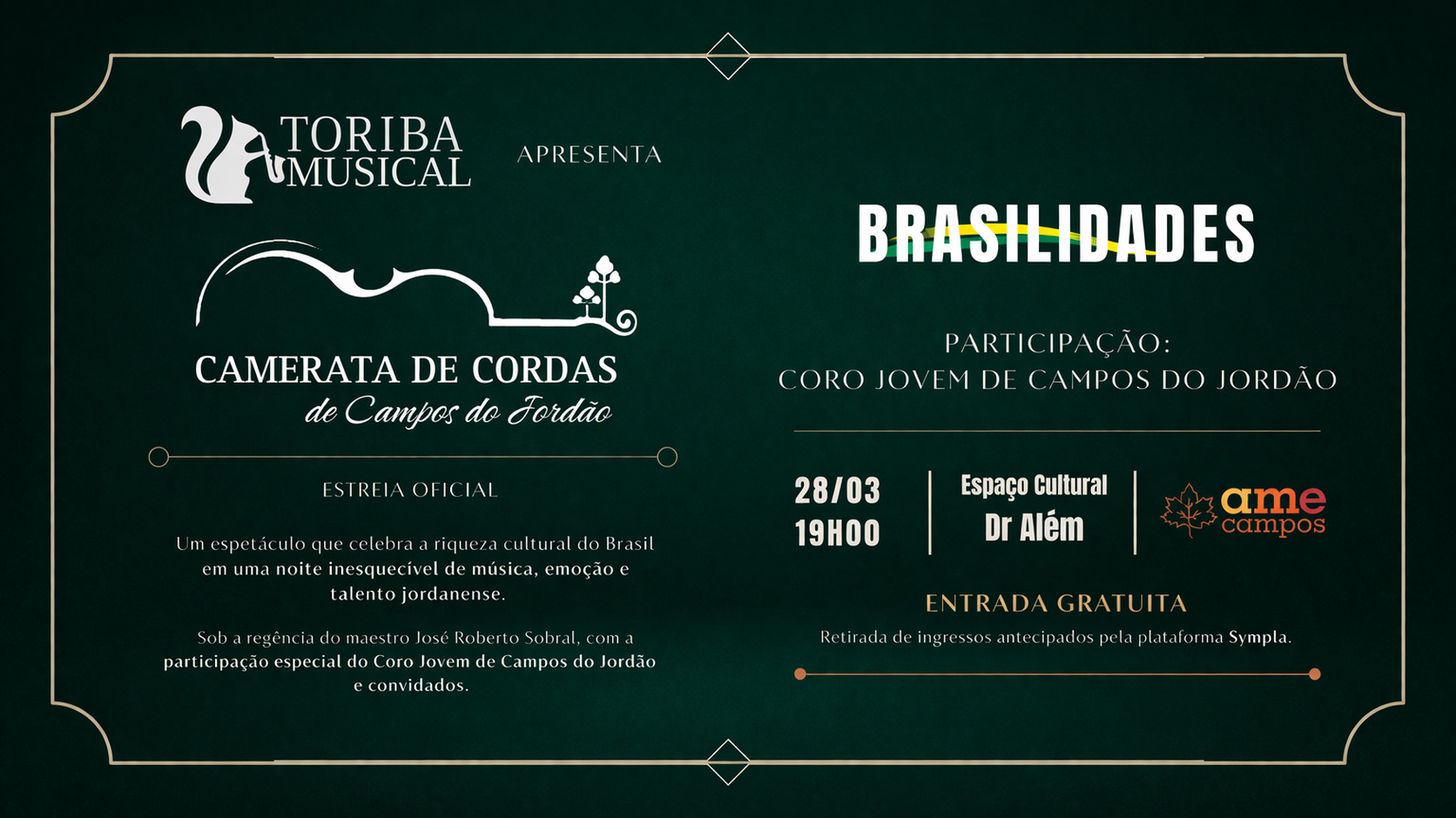 Concerto gratuito em Campos do Jordão neste sábado marca estreia inédita da Camerata de Cordas