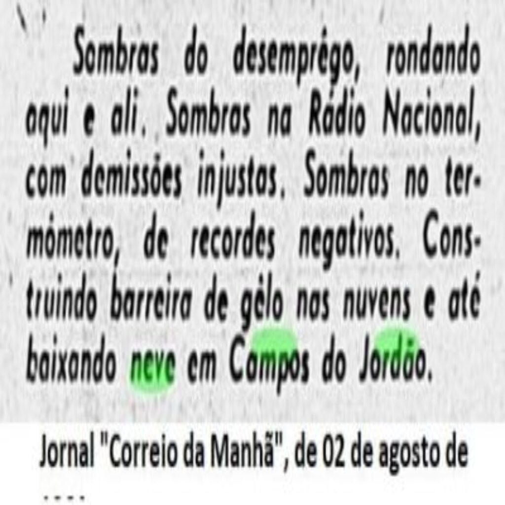 Neve em Campos do Jordão, saiba tudo a respeito