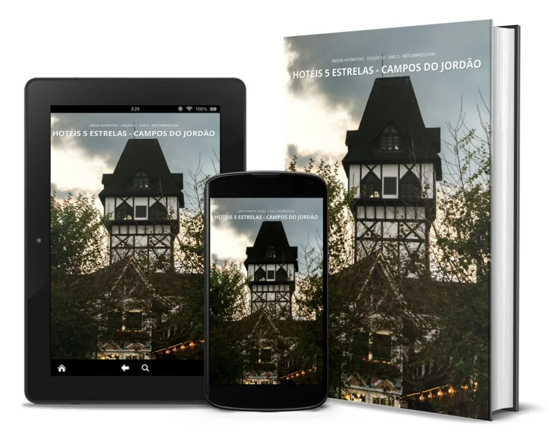Baixe o eBook dos Hotéis 5 Estrelas de Campos do Jordão.