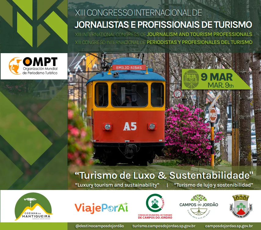 Campos do Jordão sediará um congresso de jornalismo com foco em Turismo de Luxo e Sustentabilidade