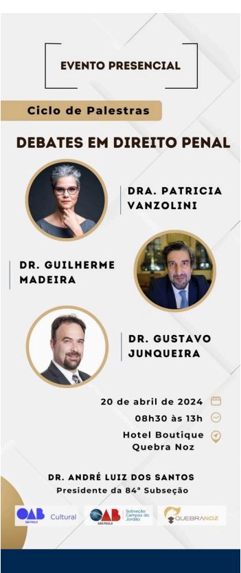 Presidente da OAB SP falará sobre crimes contra as mulheres em Campos do Jordão, neste sábado