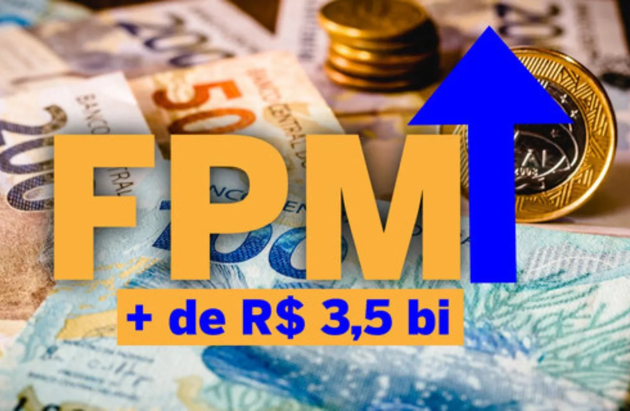 Prefeituras recebem mais de R$ 3,5 bilhões do FPM na sexta-feira (30)