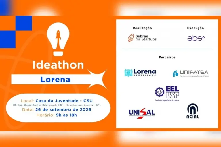 Ideathon gratuito reúne estudantes e empreendedores para criar soluções para o comércio de Lorena