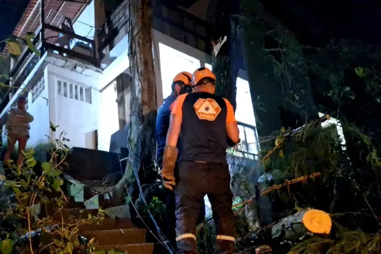 Temporal provoca cinco ocorrências e afeta abastecimento de água em Ilhabela
