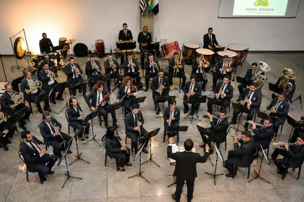 Banda Sinfônica de Nova Odessa se apresenta no Conexidades 2026 em Campos do Jordão