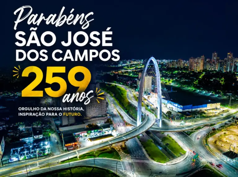 São José dos Campos celebra 259 anos nesta segunda-feira com programação especial em toda a cidade