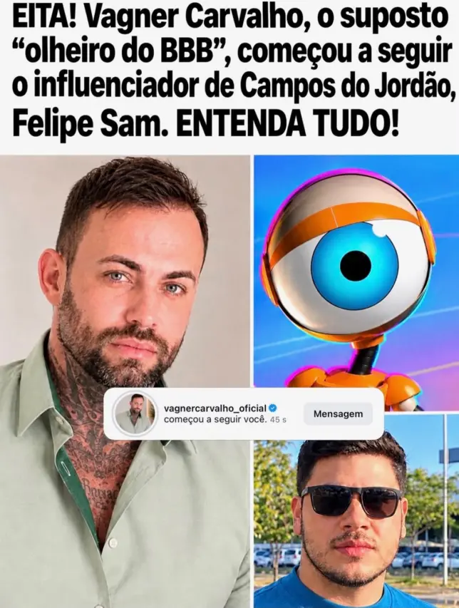 Felipe Sam, de Campos do Jordão, desperta torcida e especulações sobre o BBB