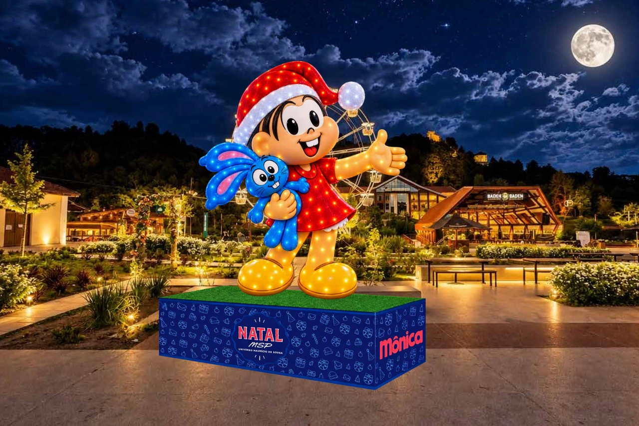 Natal do Parque Capivari terá Mônica, árvore de 15 metros e programação gratuita