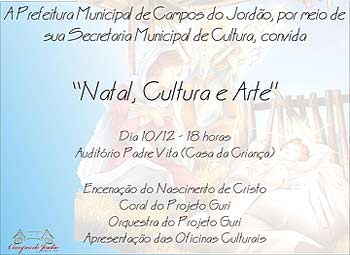 A Secretaria Municipal de Cultura apresenta a Encenação de Natal