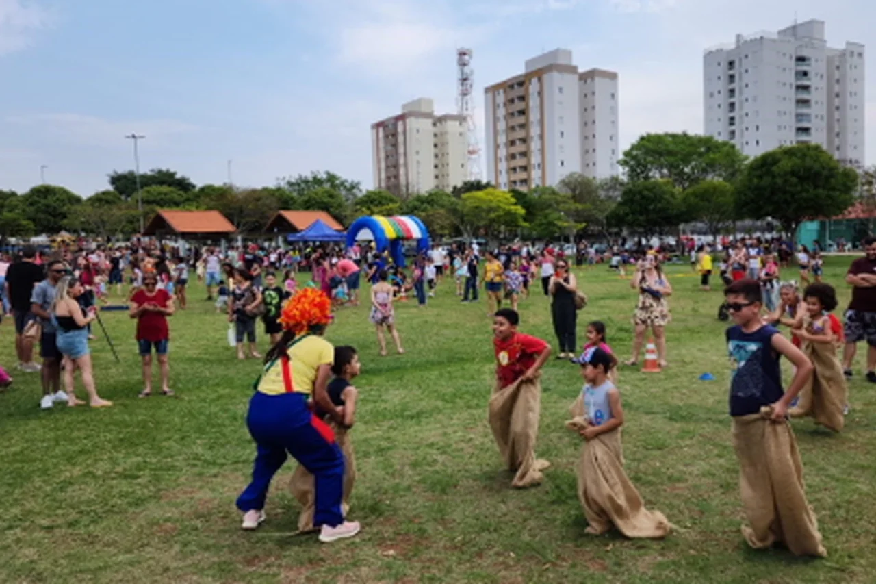 Atividades recreativas no Parque da Cidade de Jacareí, em imagem de arquivo