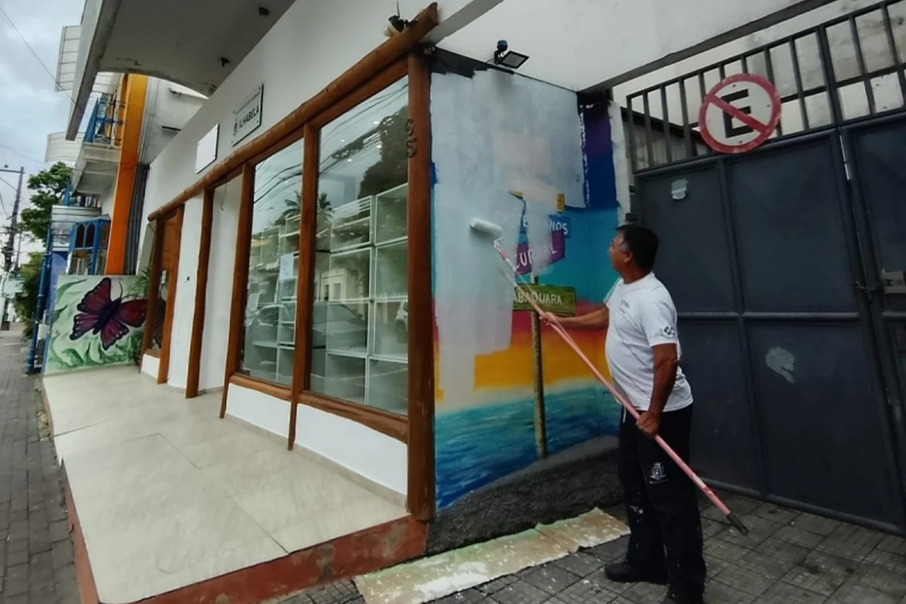 Trabalho de preparação da Loja dos Sonhos em Ilhabela