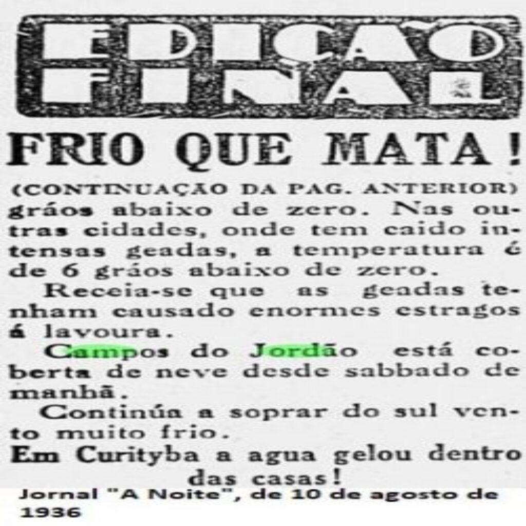 Neve em Campos do Jordão, saiba tudo a respeito