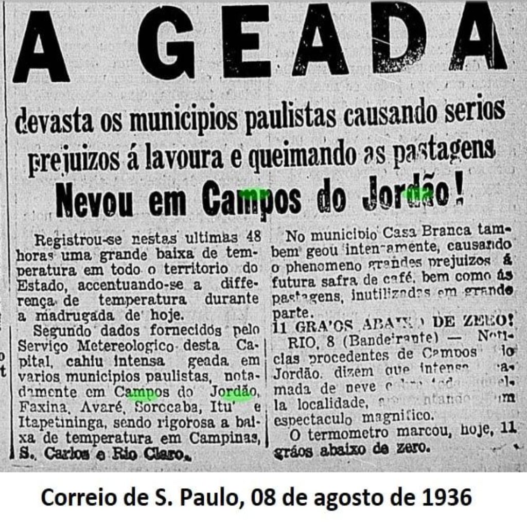 Neve em Campos do Jordão, saiba tudo a respeito