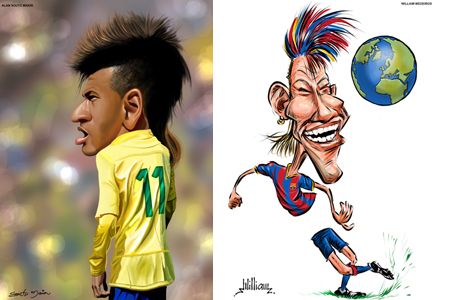 Cartum do jogador Neymar