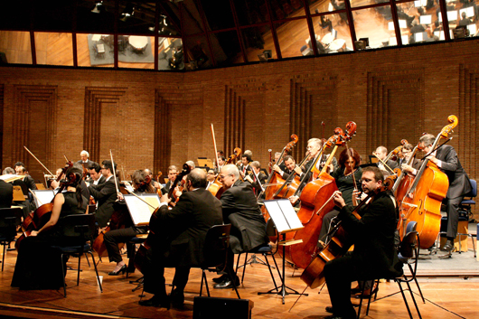 Orquestra Sinfônica do Estado de São Paulo durante lançamento da Programação do Festival de Inverno em Campos do Jordão