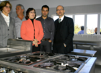 Ministro e Prefeita na Cozinha do Centro de Gastronomia