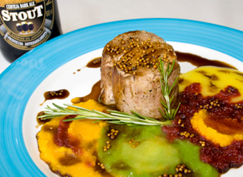 Medalhão com Ceveja Baden Baden - Restaurante Serra da Estrela