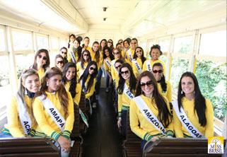 Candidatas a Miss Brasil 2010 em Campos do Jordão