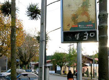 Termômetros marcam 13 graus em vila Capivari