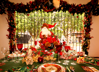 Exposição de Mesas e Cardápios Natalinos