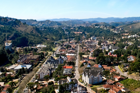 Foto aérea de Campos do Jordão