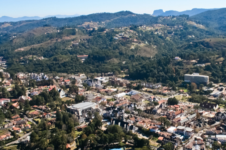 Foto aérea de Campos do Jordão