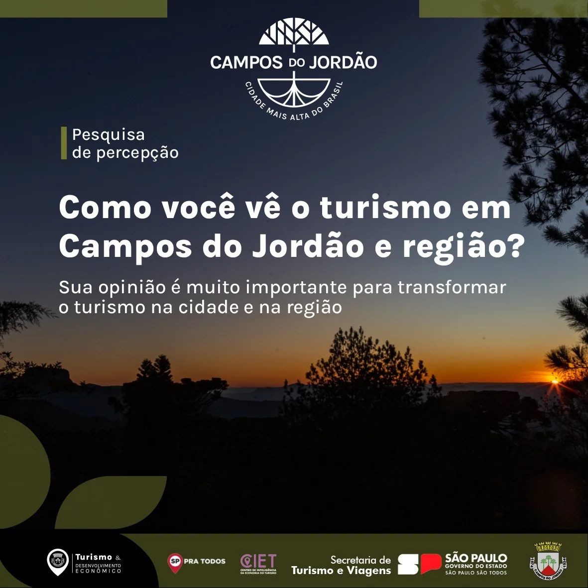 Como você vê o turismo em Campos do Jordão e Região?