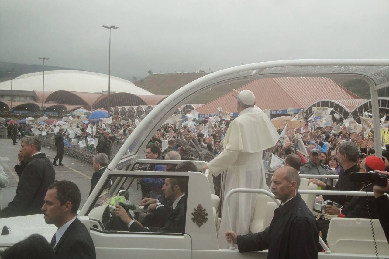O dia que Aparecida parou para ver o Papa Francisco