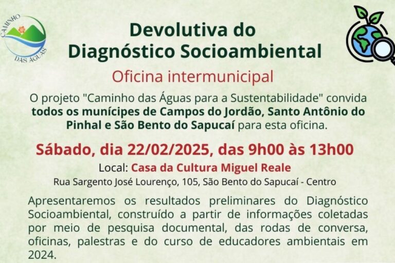 Oficina de Diagnóstico Socioambiental contribui para a construção do Plano de Educação Ambiental da Serra da Mantiqueira