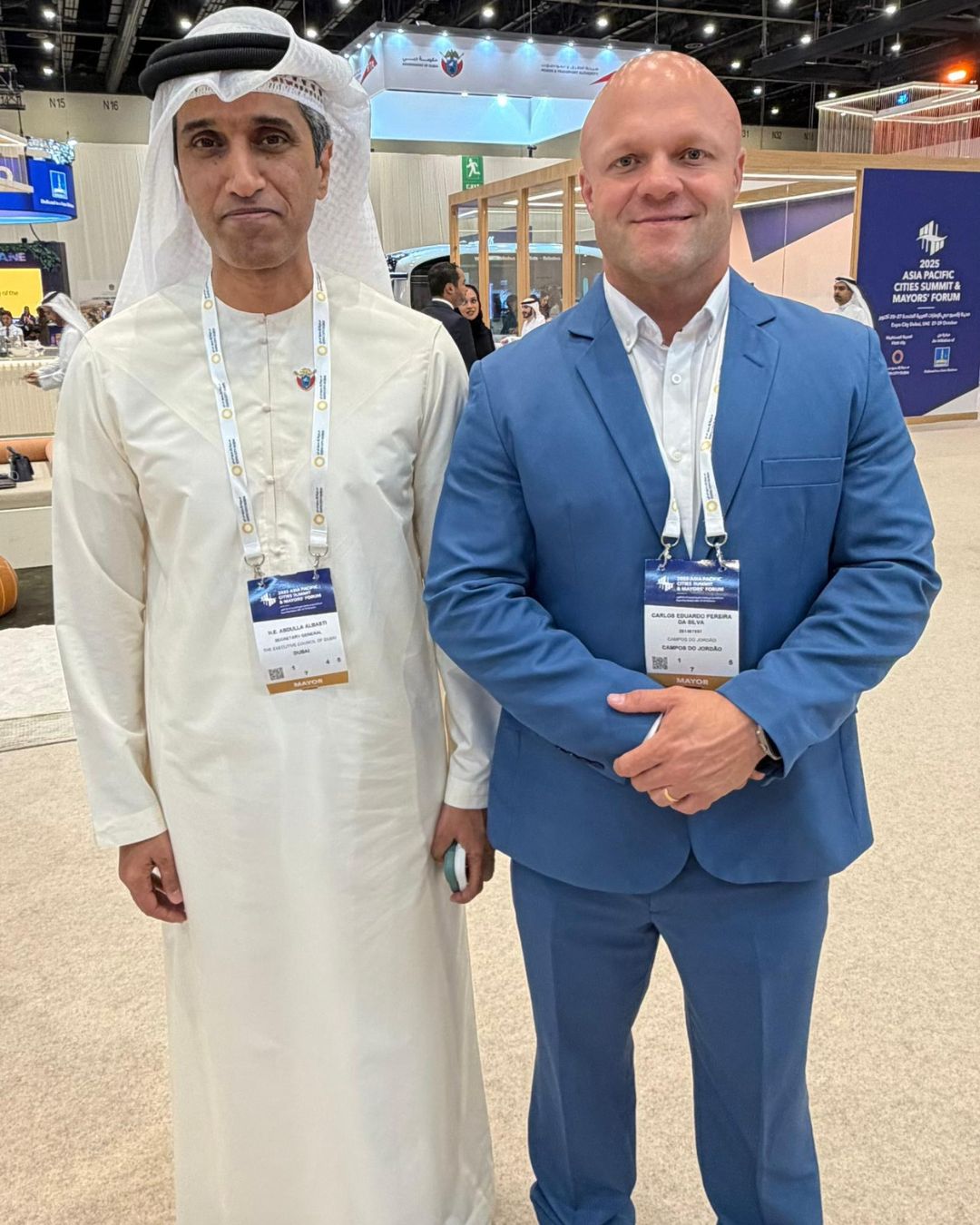 Prefeito de Campos do Jordão é recebido por autoridades e se reúne com o prefeito de Dubai durante a Cúpula das Cidades da Ásia-Pacífico 2025