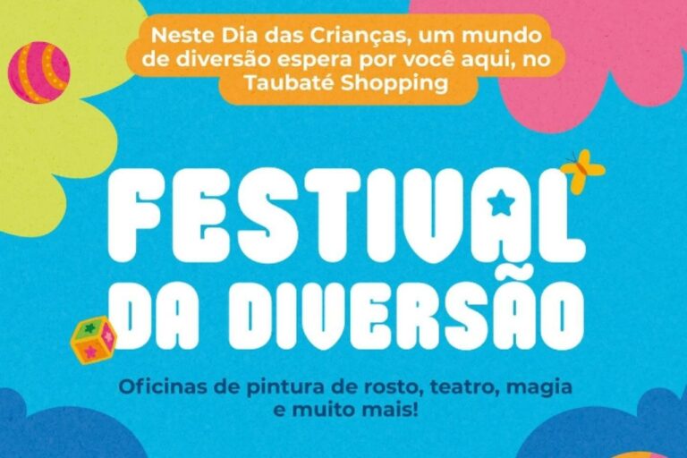 Festival da Diversão: Taubaté Shopping Celebra Mês das Crianças com Programação Gratuita