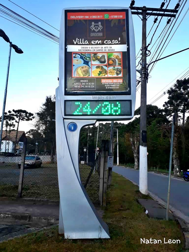 Campos do Jordão, volta a registrar mínimas negativas nessa segunda-feira