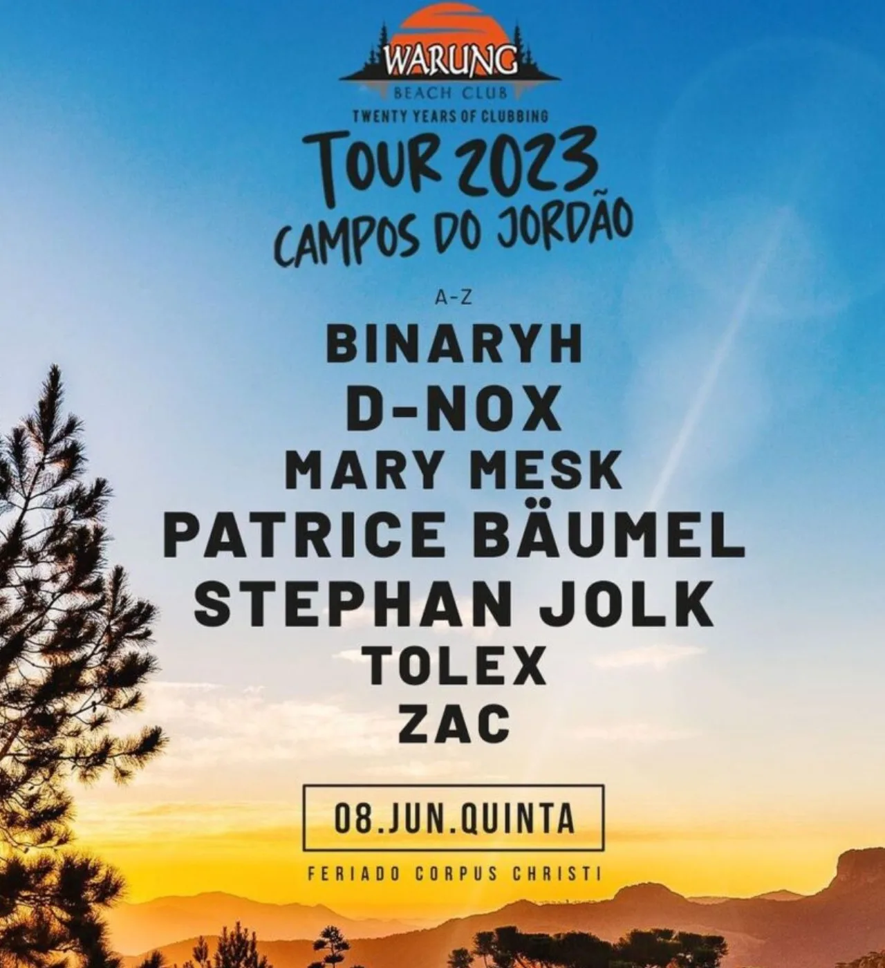 Warung Tour está de volta a Campos do Jordão no feriado de Corpus Christi